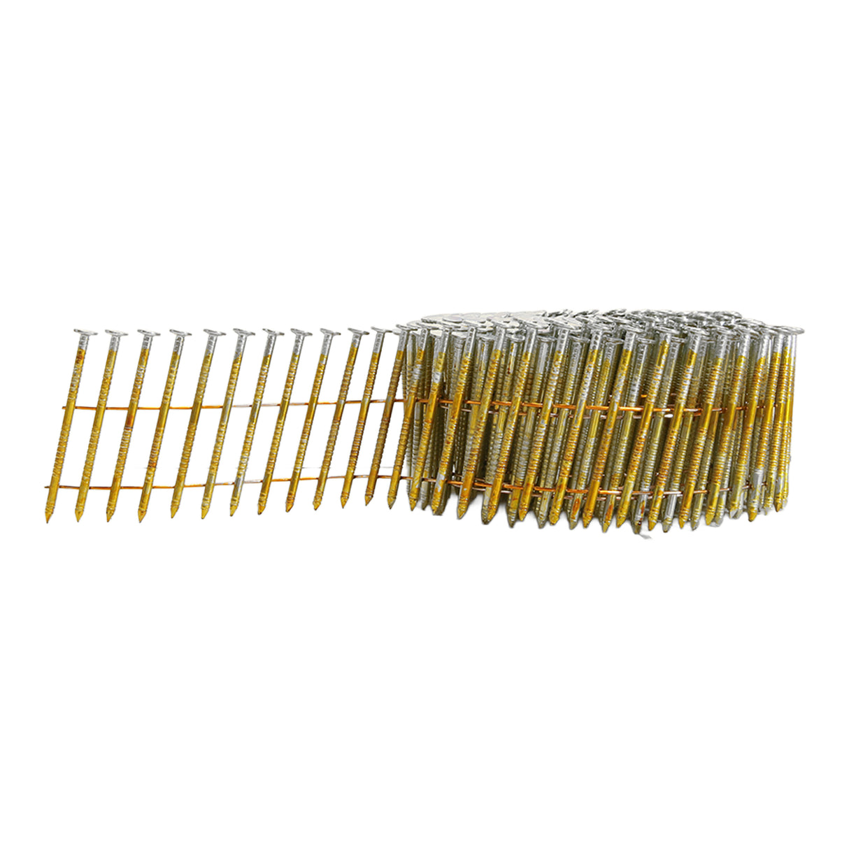 15 Degree 1-3/4" Wire Collated Galvanized Ring Shank Coil Siding Nails (3600 Count)