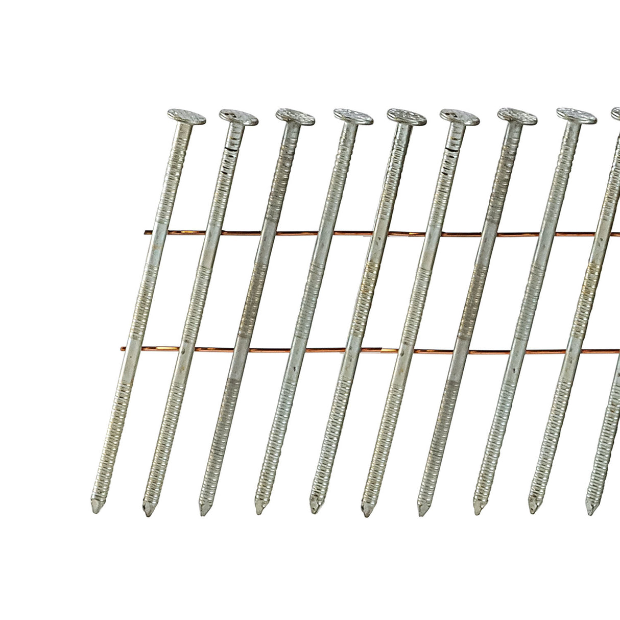 15 Degree 2-1/2" Wire Collated Galvanized Ring Shank Coil Siding Nails (3600 Count)