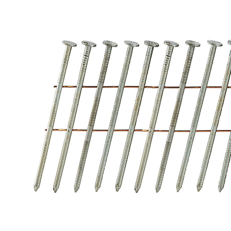 15 Degree 2-1/2" Wire Collated Galvanized Ring Shank Coil Siding Nails (3600 Count)