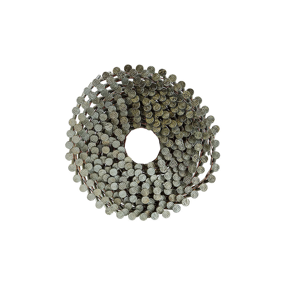 15 Degree 2-1/2" Wire Collated Galvanized Ring Shank Coil Siding Nails (3600 Count)