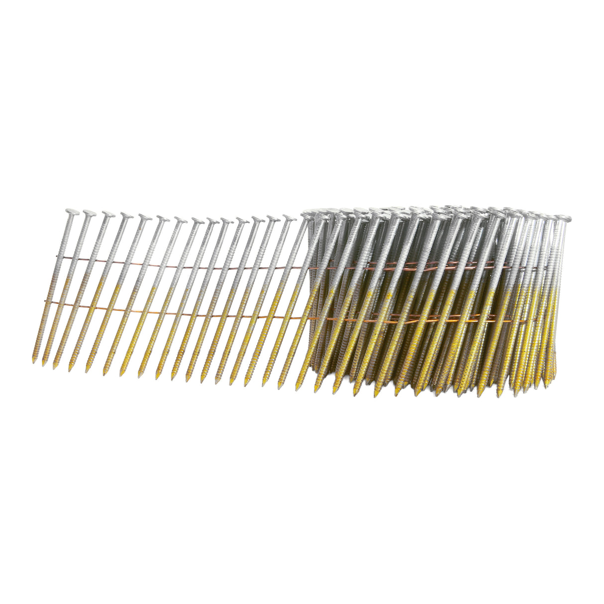 15 Degree 2-1/2" Wire Collated Galvanized Ring Shank Coil Siding Nails (3600 Count)