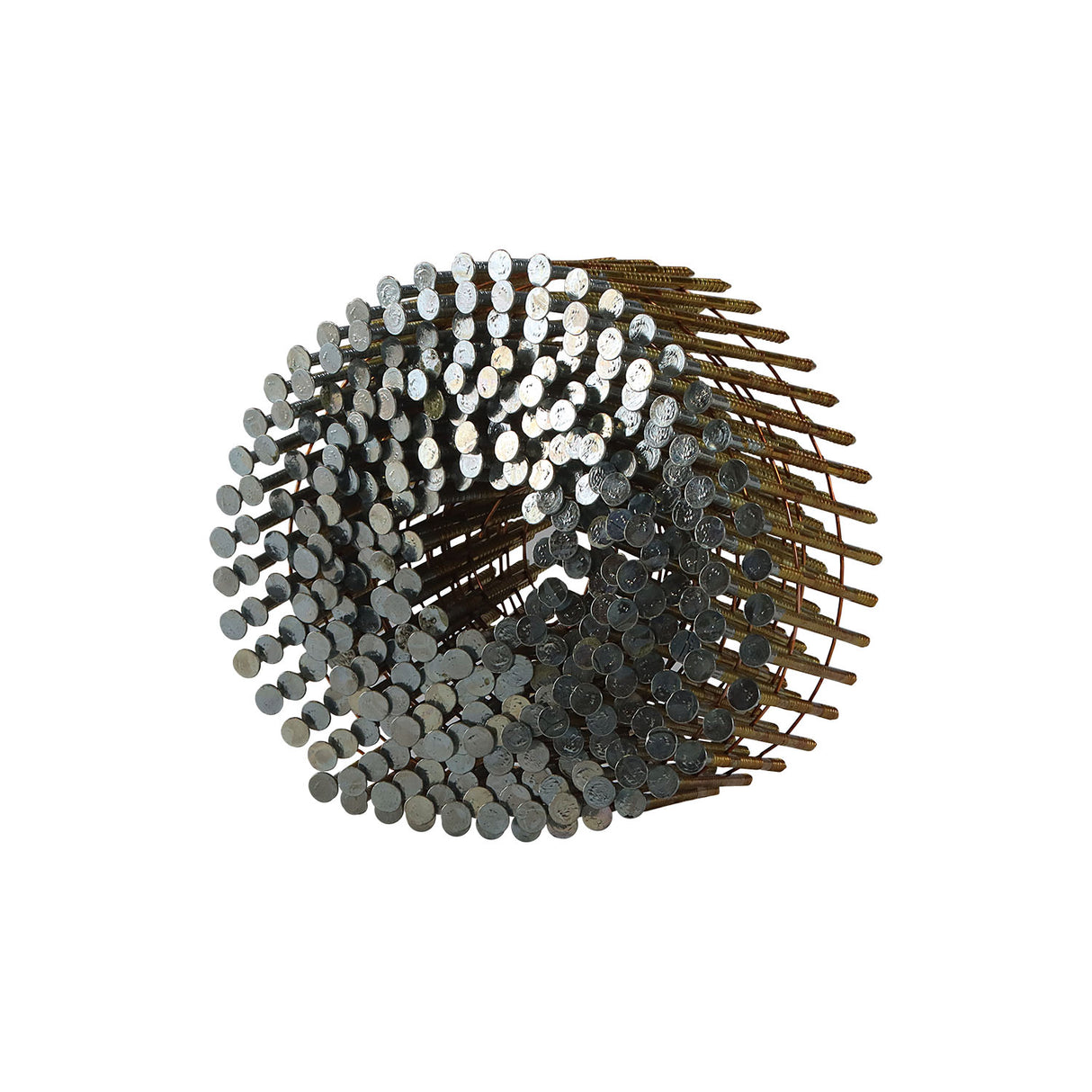 15 Degree 2" Wire Collated Galvanized Ring Shank Coil Siding Nails (3600 Count)