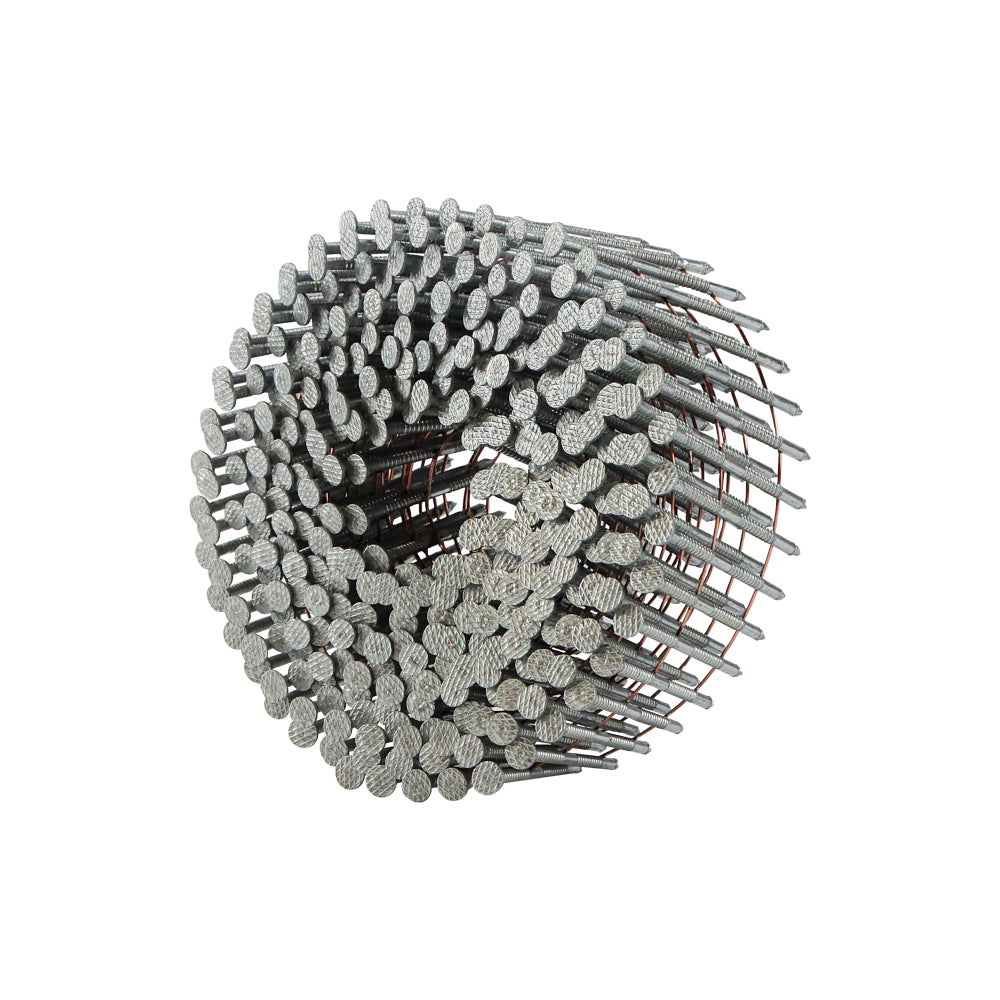 15 Degree 1-3/4" Wire Collated Hot Dipped Galvanized Ring Shank Coil Siding Nails (3600 Count)