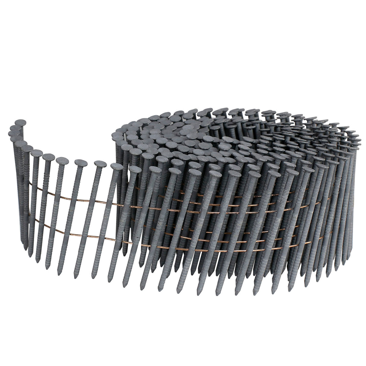 SNRSHDG92-225WC 15 Degree 2-1/4" Wire Collated Exterior Galvanized Ring Shank Coil Siding Nails (3600 Count)