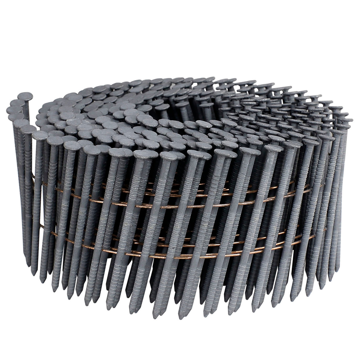 SNRSHDG92-225WC 15 Degree 2-1/4" Wire Collated Exterior Galvanized Ring Shank Coil Siding Nails (3600 Count)