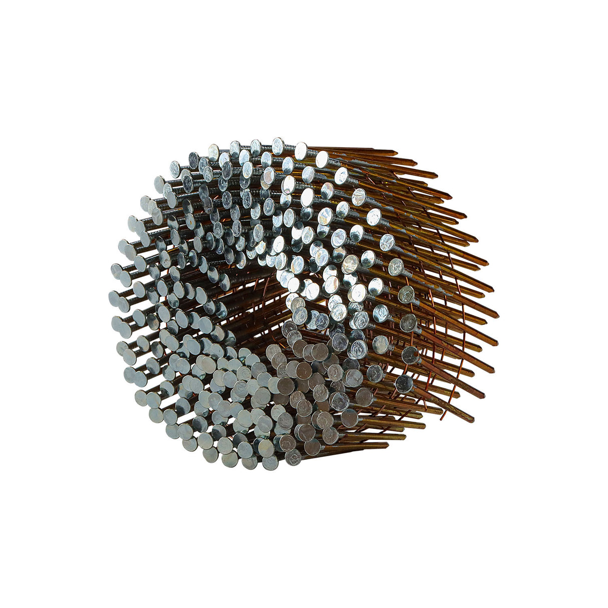 15 Degree 2-1/4" Wire Collated Galvanized Smooth Shank Coil Siding Nails (3600 Count)