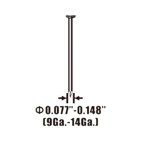 Pneumatic 9-Gauge to 14-Gauge Punch Nailer / Nail Remover