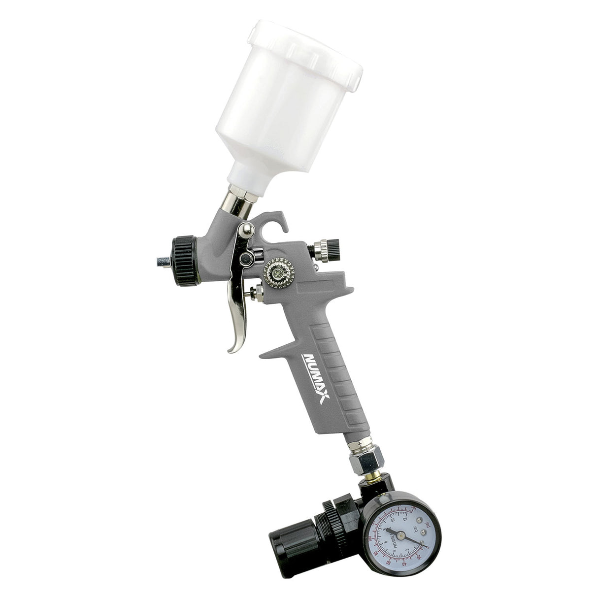 Pneumatic 0.8 mm Tip Mini HVLP Gravity Feed Spray Gun