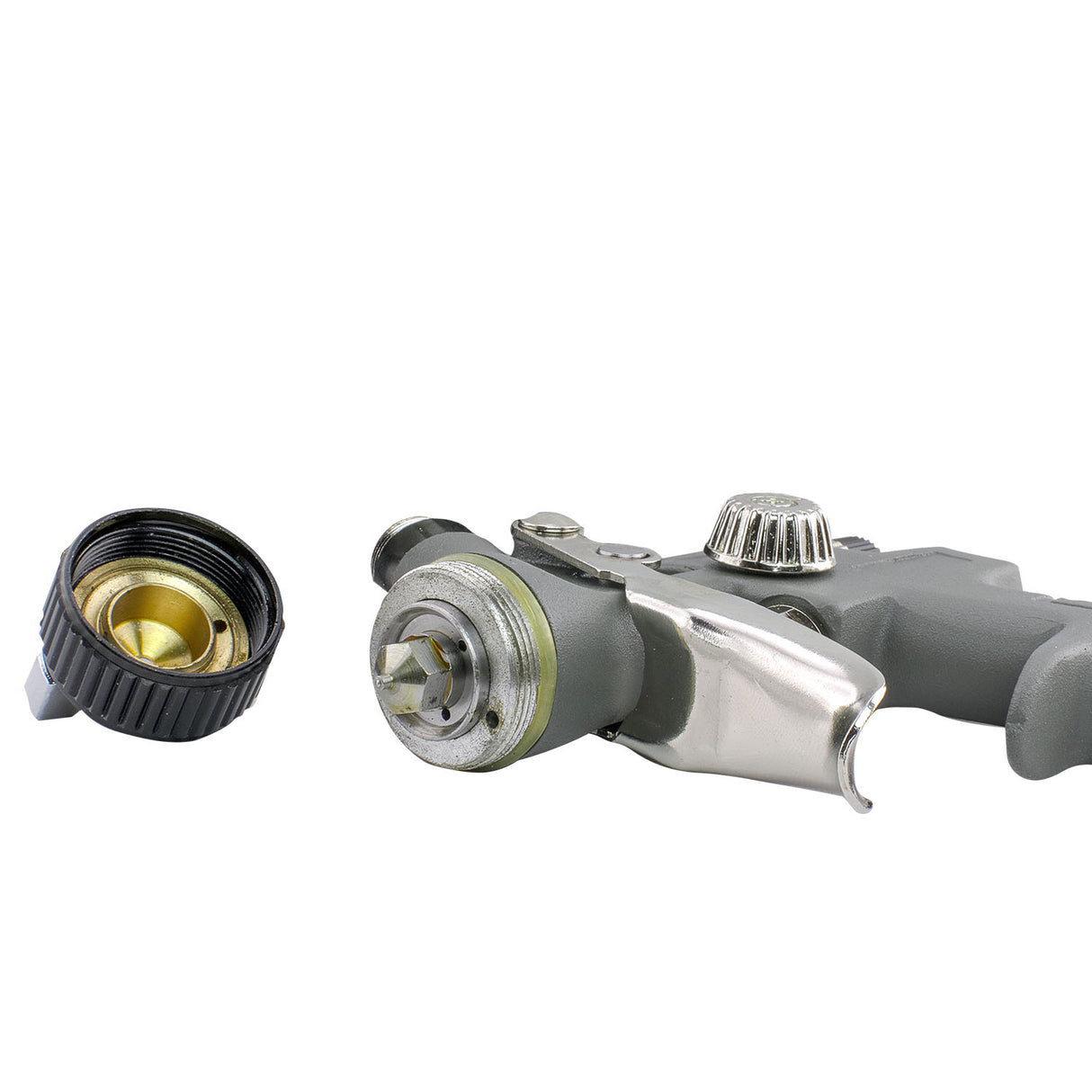 Pneumatic 0.8 mm Tip Mini HVLP Gravity Feed Spray Gun