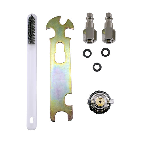 Pneumatic 0.8 mm Tip Mini HVLP Gravity Feed Spray Gun