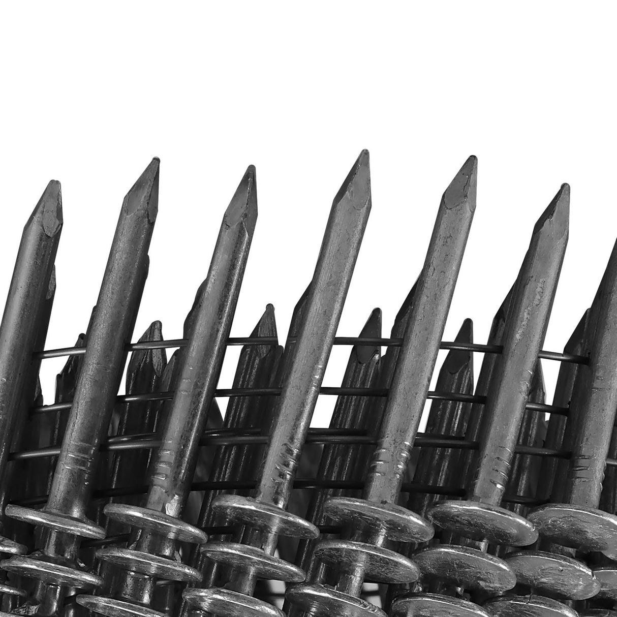 15 Degree 1-1/4" x 0.120" Wire Collated Stainless Steel Coil Roofing Nails (3600 Count)