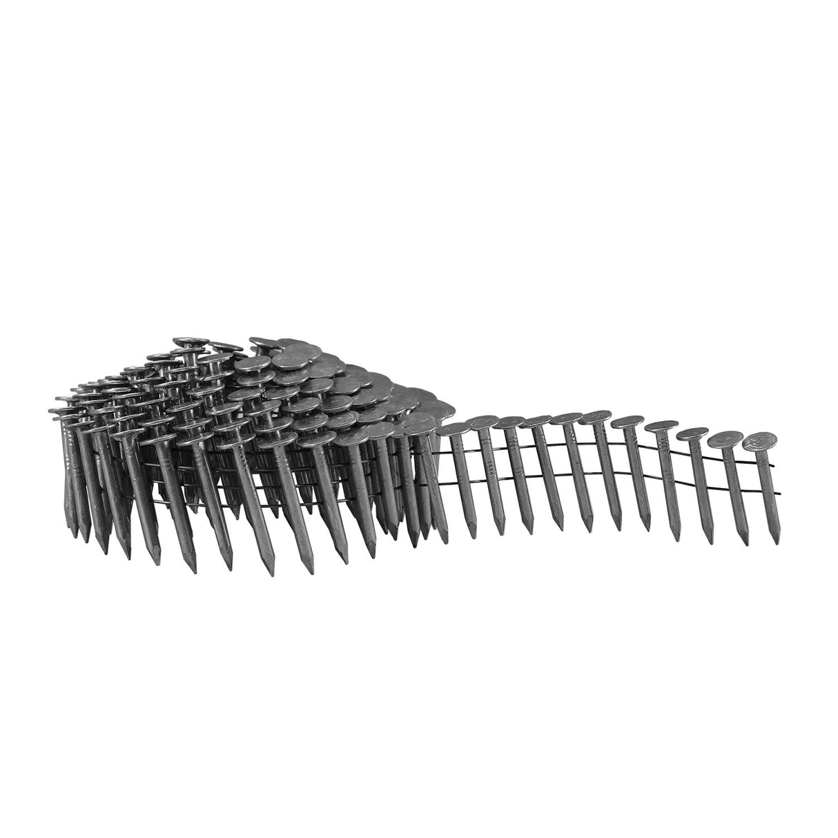 15 Degree 1-1/4" x 0.120" Wire Collated Stainless Steel Coil Roofing Nails (3600 Count)
