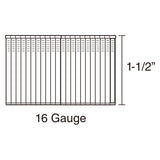 SSSF16-15 16-Gauge 1-1/2" Glue Collated Stainless Steel Straight Finish Nails (1000 Count)