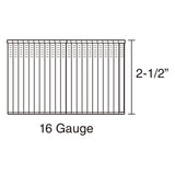 SSSF16-25 16-Gauge 2-1/2" Glue Collated Stainless Steel Straight Finish Nails (1000 Count)