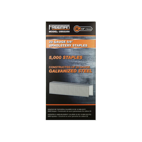 22-Gauge 3/8" to 5/8" Glue Collated Upholstery Staples with 3/8" Crown (5000 Count)