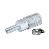 Z1414IBC 1/4" x 1/4" Industrial Barbed Coupler with Clamp