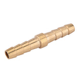 Z1414MMBC 1/4" x 1/4" Male to Male Brass Barbed Coupler with Clamps