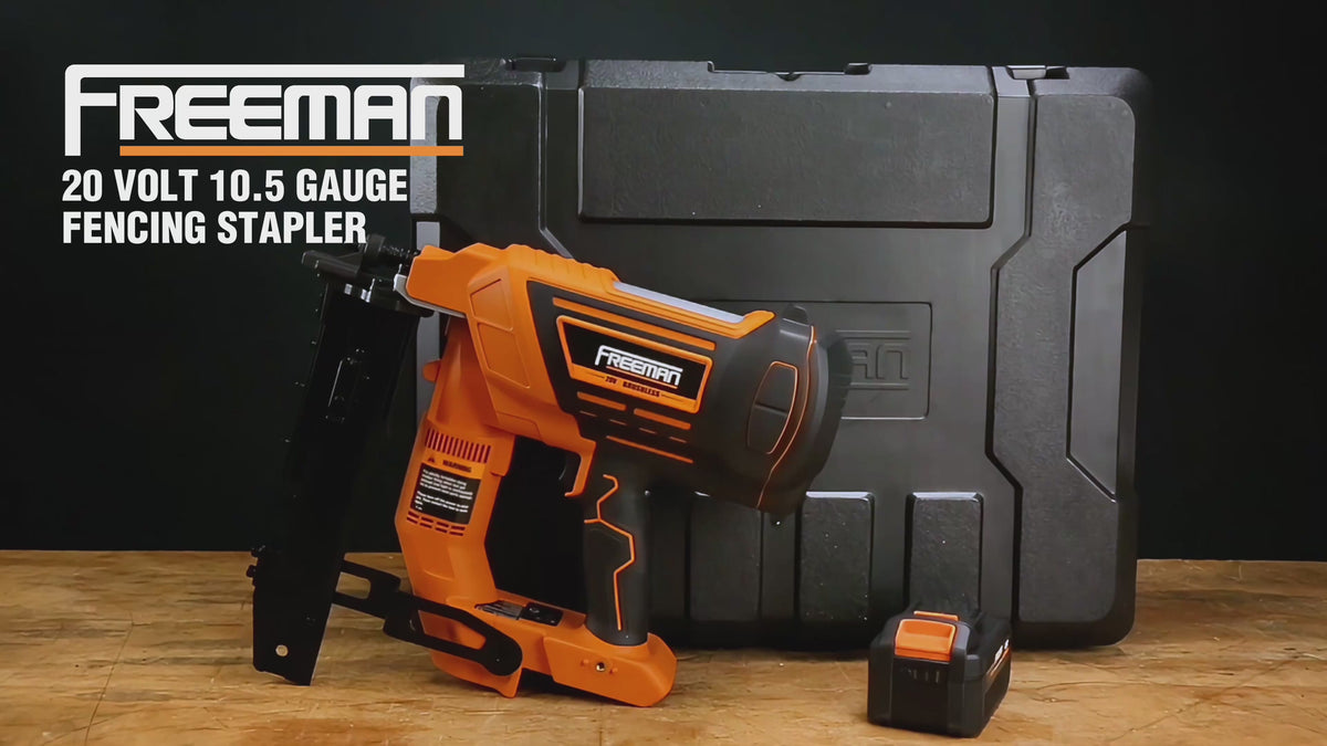 20V Cordless and Brushless 10.5-Gauge Fencing Stapler Kit