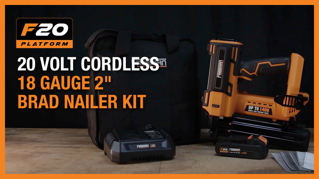 PE20VBR50 20 Volt Cordless 18-Gauge 2" Brad Nailer Kit