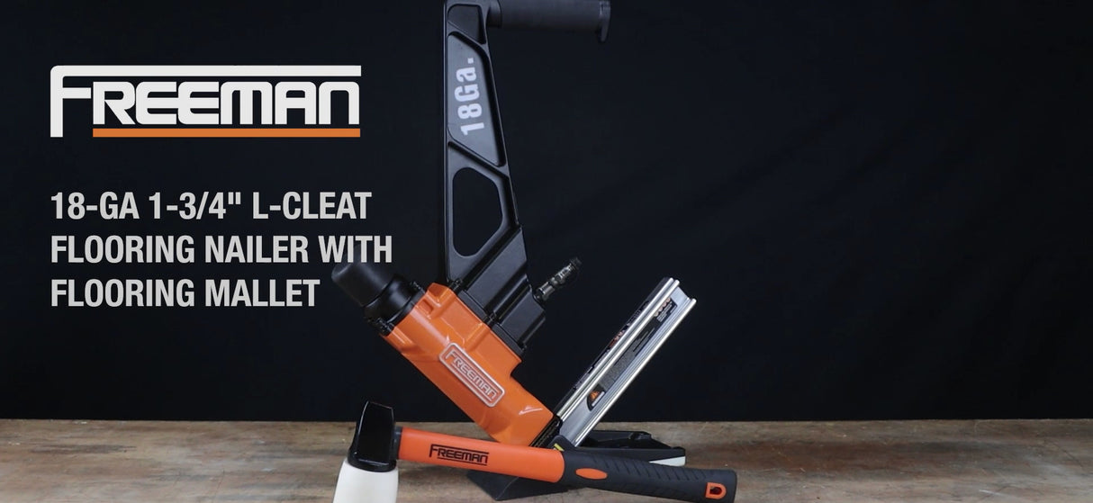 Numax S18GLCNDH Pneumatic 18-Gauge 1-3/4" L-Cleat Dual Handle Flooring